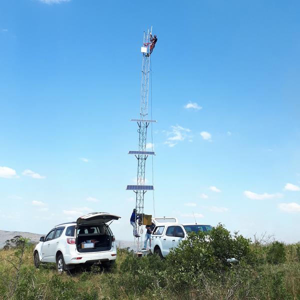 A LoRaWAN network infrastructure has been deployed across Hluhluwe-iMfolozi Park