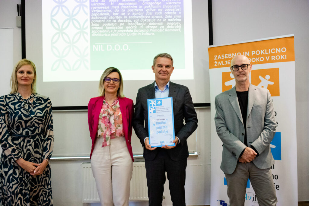 NIL prejel polni certifikat družini prijazno podjetje – featured image